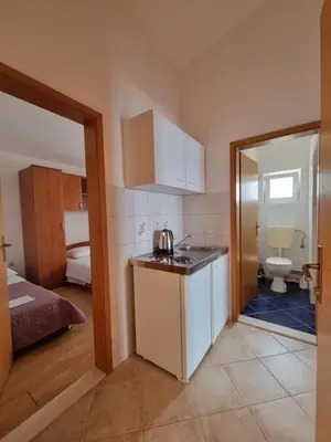 Krevet ili kreveti u jedinici u objektu Studio apartman Leon 4