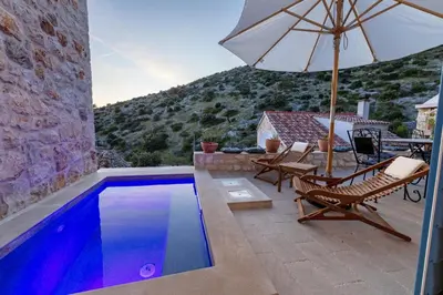 Tlocrt objekta Family friendly house with a swimming pool Cove Zarace, Hvar - 23502