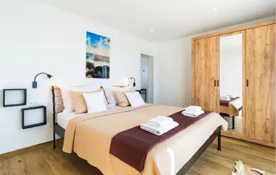 Krevet ili kreveti u jedinici u objektu Cozy Home In Jesenice With Wifi
