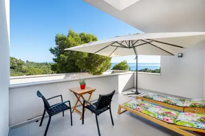 Tlocrt objekta Apartments with parking space Krvavica, Makarska - 23434
