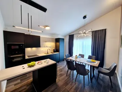 Kuhinja ili čajna kuhinja u objektu Family-friendly apartments with swimming pool Podstrana - Split - 23526