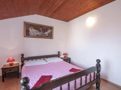 Krevet ili kreveti u jedinici u objektu Apartment Villa DD - Four Bedroom Apartment With Terrace Sea View ST