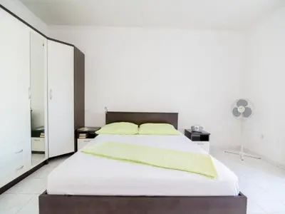 Krevet ili kreveti u jedinici u objektu Studio apartment with terrace sea view