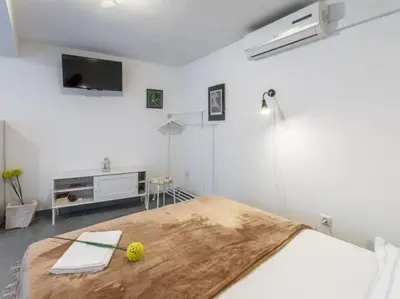 Krevet ili kreveti u jedinici u objektu Apartments Sonja - Studio Apartment ST