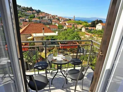 Balkon ili terasa u objektu Apartments Lenka - One Bedroom Apartment with Balcony and Center View A3