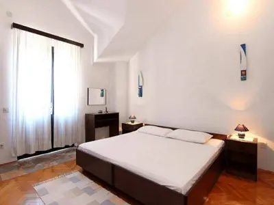 Krevet ili kreveti u jedinici u objektu Apartments Nadia - Studio Apartment with Balcony A3