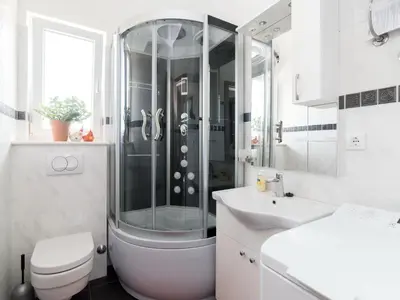 Kupaonica u objektu Apartments Mare- One Bedroom Apartment with Garden View A3 ST