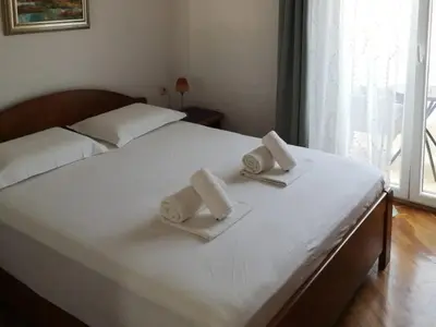 Krevet ili kreveti u jedinici u objektu Apartments Natasa- One Bedroom Apartment with Balcony A1 - ST