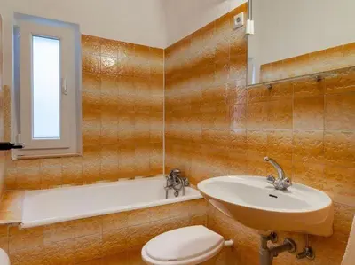 Kupaonica u objektu Apartments Nena ST - Standard One Bedroom Apartment with Balcony and Sea View A2
