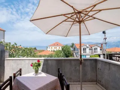 Balkon ili terasa u objektu Apartment Alana - Two Bedroom Apartment with Terrace and Sea View - ST