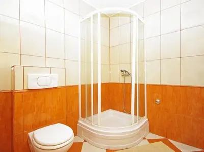 Kupaonica u objektu Apartments Villa Rose - Two-Bedroom Apartment with Sea View Terrace