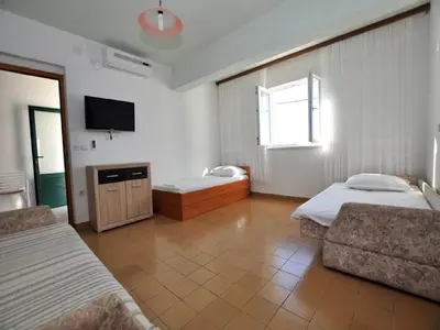 Krevet ili kreveti u jedinici u objektu House Karlo Apartments - One-Bedroom Apartment with Terrace and Sea View A1