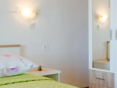Krevet ili kreveti u jedinici u objektu Rooms Sani - Double Room with Terrace and Sea View S3