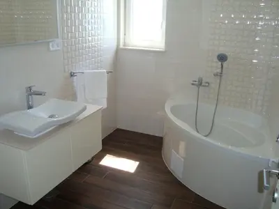 Kupaonica u objektu House Karlo Apartments - One-Bedroom Apartment with Two Balconies and Sea View A5