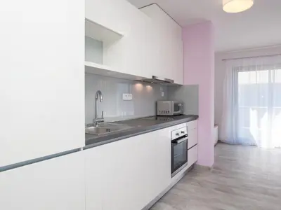 Kuhinja ili čajna kuhinja u objektu Apartments Dva Galeba - One Bedroom Apartment with Terrace 102