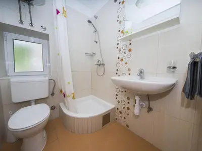 Kupaonica u objektu Villa Dvori Vi kovi-Seven Bedroom Villa with Swimming Pool