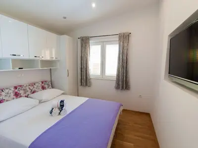 Krevet ili kreveti u jedinici u objektu Apartments Anita-Luxury Three Bedroom Apartment with Terrace