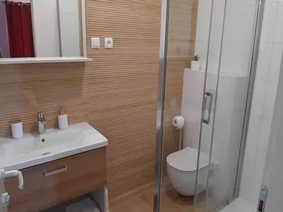 Kupaonica u objektu Apartments Dobrila - Superior Two Bedroom Apartment with Terrace and sea view - B2
