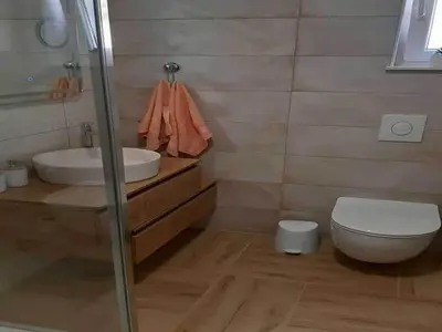 Kupaonica u objektu Apartments Dobrila - Superior Two Bedroom Apartment with Terrace and sea view - B2