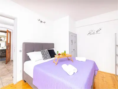 Krevet ili kreveti u jedinici u objektu Apartment Vela Stiniva with terrace