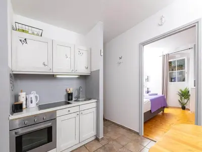 Kuhinja ili čajna kuhinja u objektu Apartment Vela Stiniva with terrace