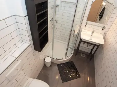Kupaonica u objektu Apartments & Room Vesna - Studio Apartment with Terrace and Sea View