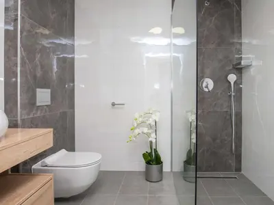 Kupaonica u objektu Apartments Dva Galeba - Premium One Bedroom Apartment with Sea View 103