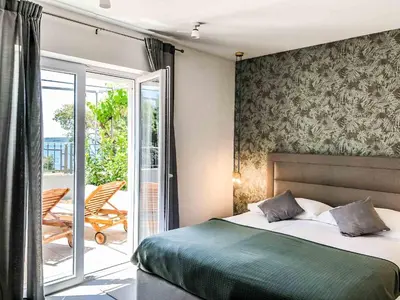 Krevet ili kreveti u jedinici u objektu Apartments Melani Hvar