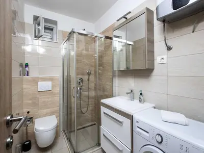 Kupaonica u objektu Apartment Villa Andelka with Swimming Pool