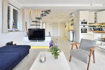 Kuhinja ili čajna kuhinja u objektu Stunning view appartment in Jelsa, Hvar