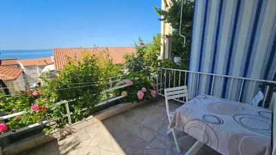 Balkon ili terasa u objektu Apartmani Makarska 9