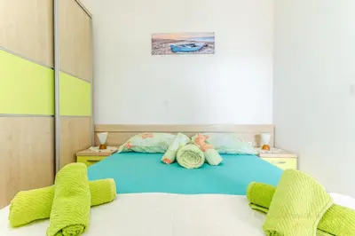 Krevet ili kreveti u jedinici u objektu Apartments Nives Suhi Potok