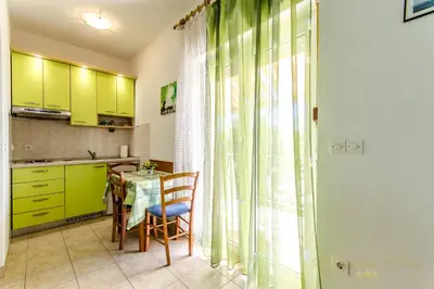 Kuhinja ili čajna kuhinja u objektu Apartments Nives Suhi Potok