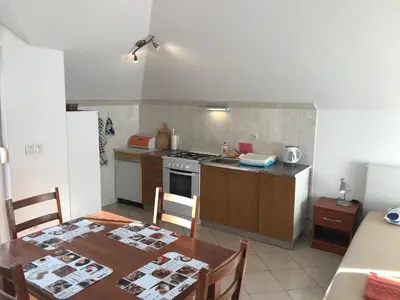 Kuhinja ili čajna kuhinja u objektu Gala Apartments