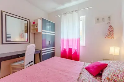 Krevet ili kreveti u jedinici u objektu Comfortable Holiday Home with Terrace