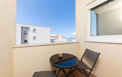 Balkon ili terasa u objektu Nice Apartment In Makarska With Wifi