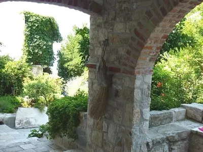 Tlocrt objekta Ferienhaus in Pisak mit Terrasse, Klimaanlage, W-LAN, Waschmaschine 95-1