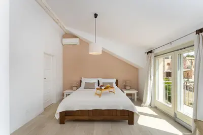 Krevet ili kreveti u jedinici u objektu MY DALMATIA - Sea view Villa Amaria with private pool