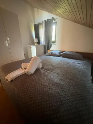 Krevet ili kreveti u jedinici u objektu Apartments Villa Suzana Including Private Pool