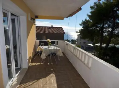 Balkon ili terasa u objektu Beachfront Apartments Plaža