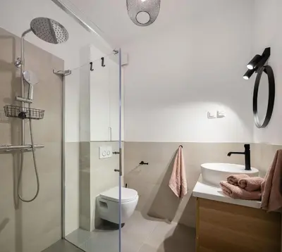Kupaonica u objektu Luxury villa Manera Bol with heated pool near Zlatni Rat