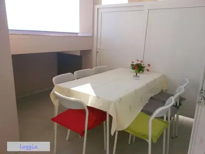 Tlocrt objekta Duplex Apartment for 10 persons, first row by the sea, Beach House Ana