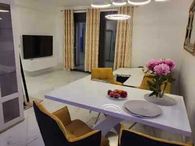 TV i/ili zabavni centar u objektu Beach Spot Apartments