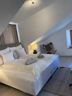 Krevet ili kreveti u jedinici u objektu KLARA Studio Apartment, old town house, SEA VIEW