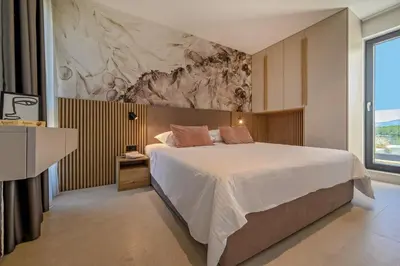 Krevet ili kreveti u jedinici u objektu New ! Luxury Villa - RoMa 1 and 2 with two heated pool