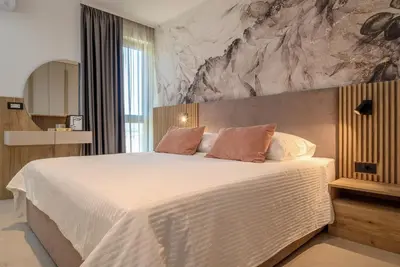 Krevet ili kreveti u jedinici u objektu New ! Luxury Villa - RoMa 1 and 2 with two heated pool