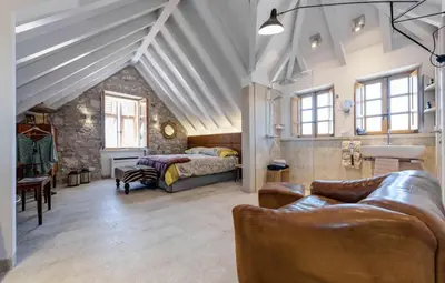 Krevet ili kreveti u jedinici u objektu Townhouse Sea View Suite