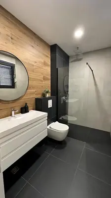 Kupaonica u objektu Villa Marco Polo , grijani bazen , jacuzzi