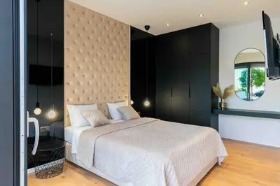 Krevet ili kreveti u jedinici u objektu Villa Marco Polo , grijani bazen , jacuzzi