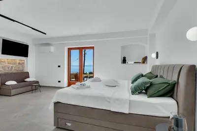 Krevet ili kreveti u jedinici u objektu Villa Casa Basini - Makarska Exklusiv